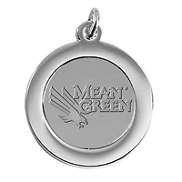 Women's Silver North Texas Mean Green Pendant