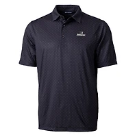 Men's Cutter & Buck Black Providence Friars Pike Double Dot Print Stretch Polo