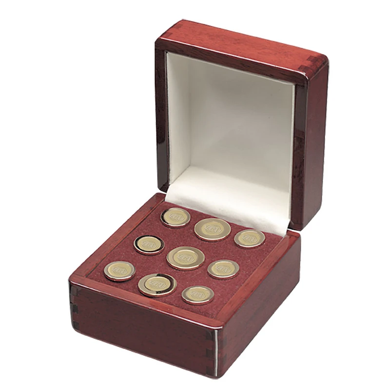 Men's Gold VCU Rams Nine-Piece Blazer Button Set