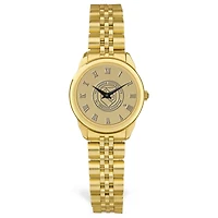 Women's Gold Clarkson Golden Knights Medallion Rolled Link Bracelet Wristwatch