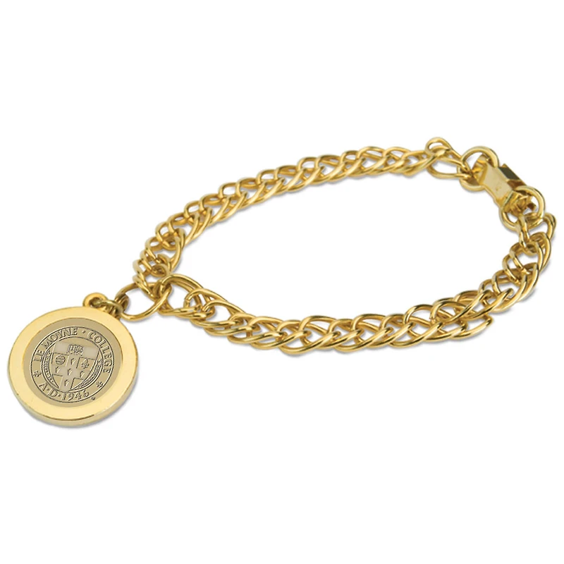 Women's Gold Le Moyne Dolphins Charm Bracelet
