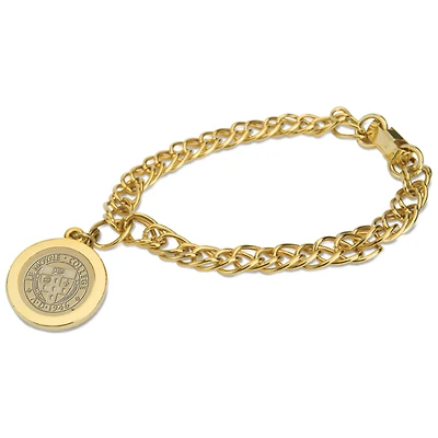 Women's Gold Le Moyne Dolphins Charm Bracelet