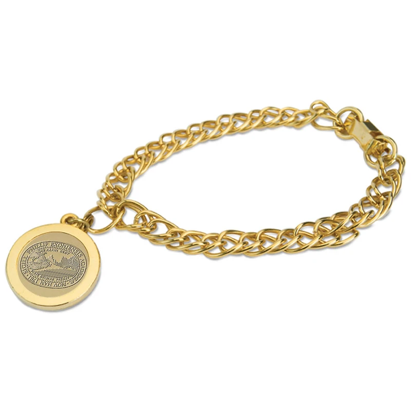 Women's Gold Phillips Exeter Academy Big Red Charm Bracelet