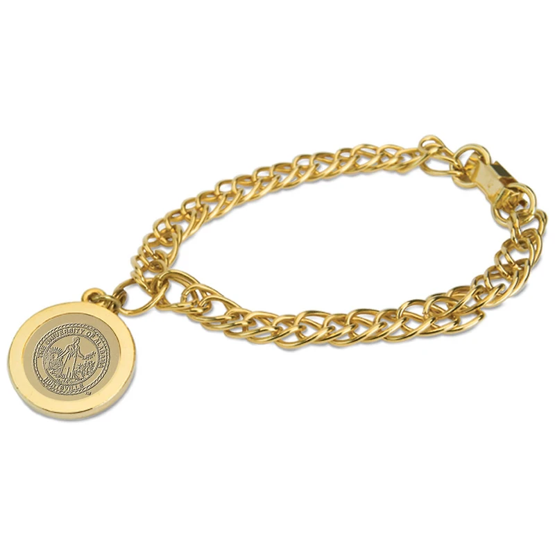 Women's Gold UAH Chargers Charm Bracelet
