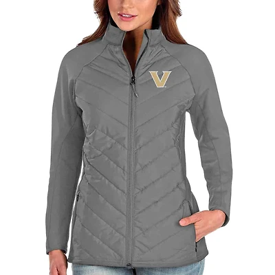 Women's Antigua Silver Vanderbilt Commodores Altitude Puffer Full-Zip Jacket