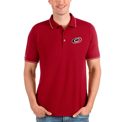 Men's Antigua Red Carolina Hurricanes Affluent Polo