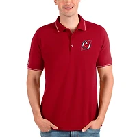 Men's Antigua Red New Jersey Devils Affluent Polo