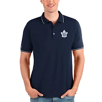 Men's Antigua Navy/White Toronto Maple Leafs Affluent Polo