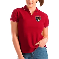 Women's Antigua Red Florida Panthers Affluent Polo