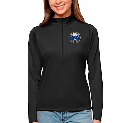 Women's Antigua Buffalo Sabres Tribute Quarter-Zip Pullover Top