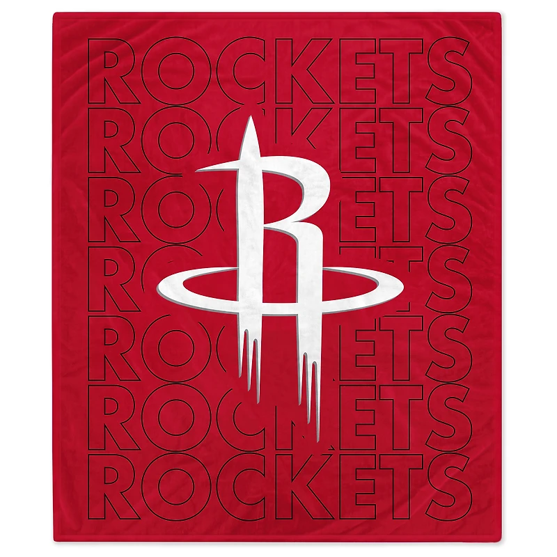 Houston Rockets 60" x 70" Echo Wordmark Lightweight Blanket