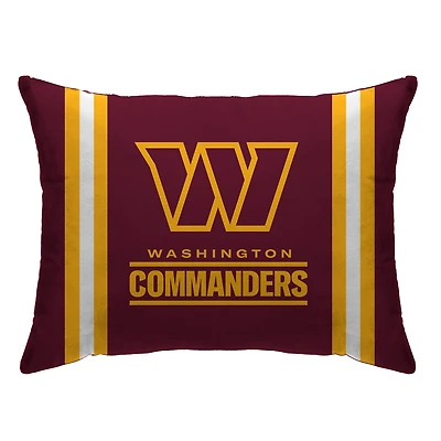 Washington Commanders 20'' x 26'' Standard Stripe Logo Bed Pillow