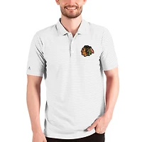 Men's Antigua White Chicago Blackhawks Esteem Polo