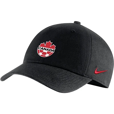 Men's Nike Black Canada Soccer Campus Adjustable Hat