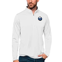 Men's Antigua White Buffalo Sabres Tribute Quarter-Zip Pullover Top