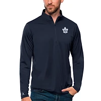 Men's Antigua Navy Toronto Maple Leafs Tribute Quarter-Zip Pullover Top