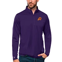 Men's Antigua Purple Phoenix Suns Tribute Quarter-Zip Pullover Top
