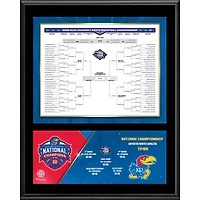 Fanatics Authentic Kansas Jayhawks 2022 NCAA Men's Basketball National Champions 12'' x 15'' Sublimated Bracket Plaque