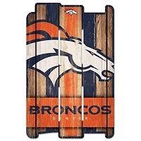 WinCraft Denver Broncos 11'' x 17'' Fence Decorative Wood Sign
