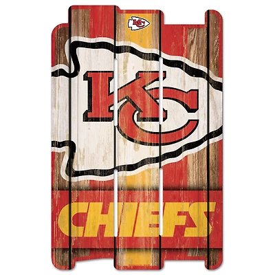 WinCraft Kansas City Chiefs 11'' x 17'' Fence Decorative Wood Sign