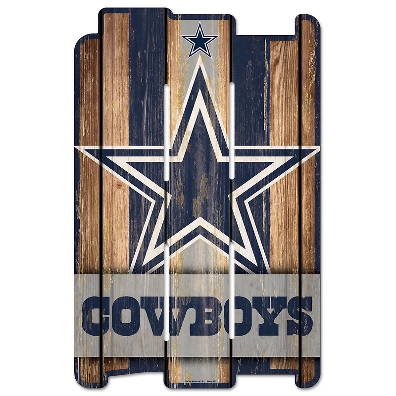 WinCraft Dallas Cowboys 11'' x 17'' Fence Decorative Wood Sign