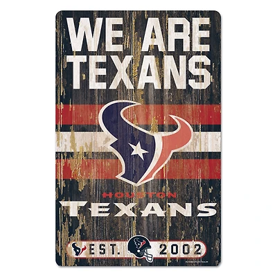 WinCraft Houston Texans 11'' x 17'' Slogan Wood Sign