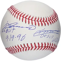 Vladimir Guerrero Toronto Blue Jays & Vladimir Guerrero Montreal Expos Autographed Baseball with Dual Debut Inscriptions