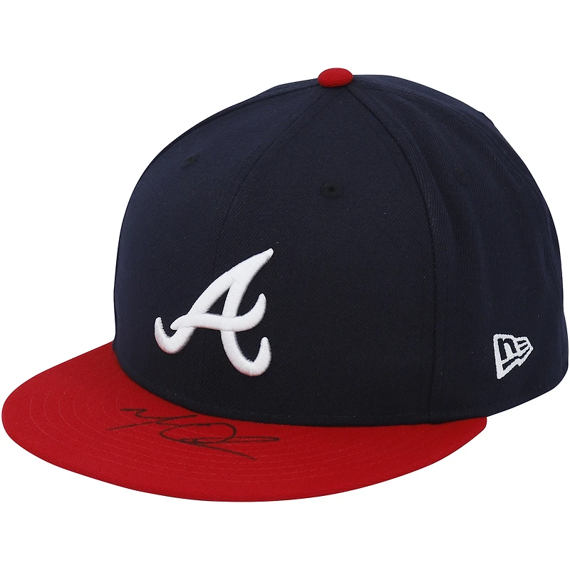 Matt Olson Atlanta Braves Autographed New Era Red & Navy Cap