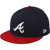 Matt Olson Atlanta Braves Autographed New Era Red & Navy Cap