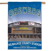 WinCraft Milwaukee Brewers 28" x 40" Two-Sided Vertical Banner