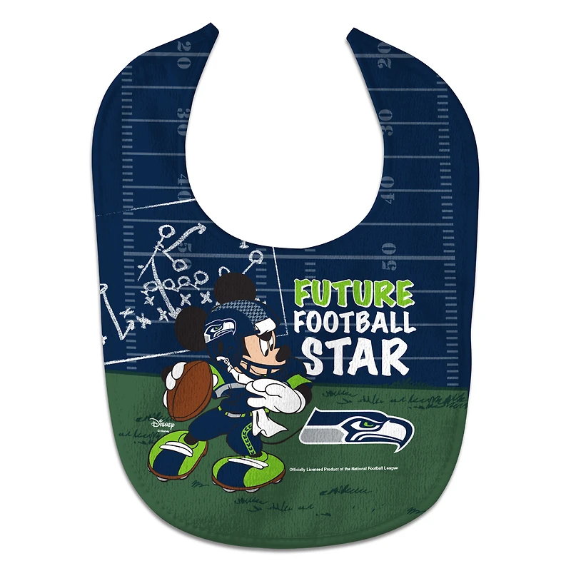 Newborn & Infant WinCraft Seattle Seahawks Disney All-Pro Baby Bib
