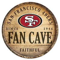 WinCraft San Francisco 49ers 14'' Circular Wood Sign