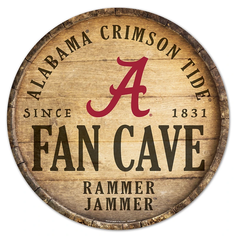 WinCraft Alabama Crimson Tide 14'' Circular Wood Sign