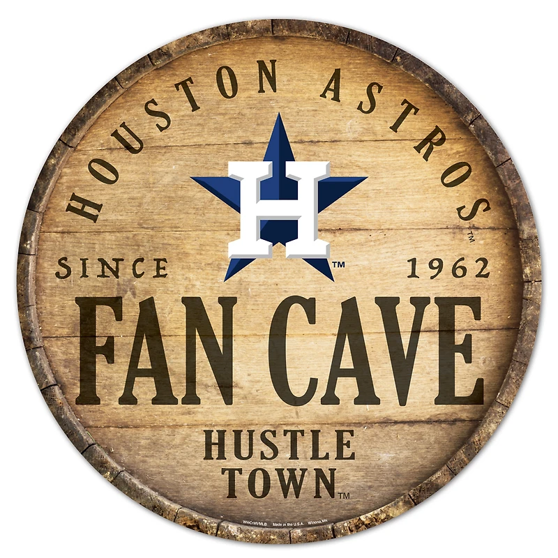 WinCraft Houston Astros 14'' Circular Wood Sign