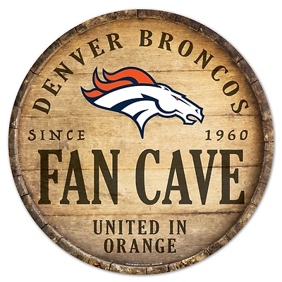 WinCraft Denver Broncos 14'' Circular Wood Sign