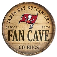 WinCraft Tampa Bay Buccaneers 14'' Circular Wood Sign