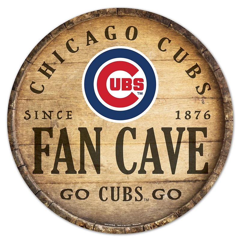 WinCraft Chicago Cubs 14'' Circular Wood Sign