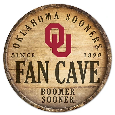 WinCraft Oklahoma Sooners 14'' Circular Wood Sign