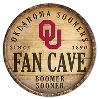 WinCraft Oklahoma Sooners 14'' Circular Wood Sign