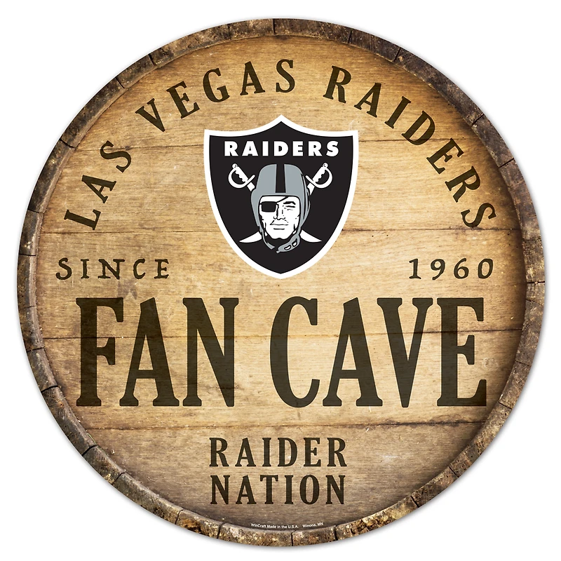 WinCraft Las Vegas Raiders 14'' Circular Wood Sign