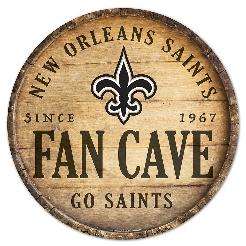 WinCraft New Orleans Saints 14'' Circular Wood Sign