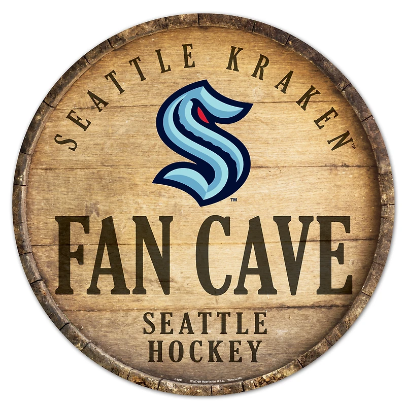WinCraft Seattle Kraken 14'' Circular Wood Sign