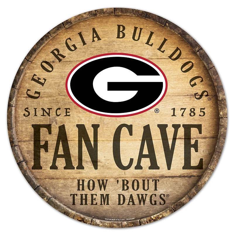 WinCraft Georgia Bulldogs 14'' Circular Wood Sign