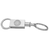 Silver Carleton Knights Two-Section Key Ring
