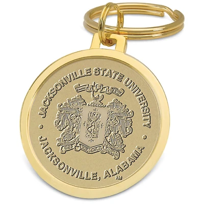 Gold Jacksonville State Gamecocks Split-Wire Key Ring