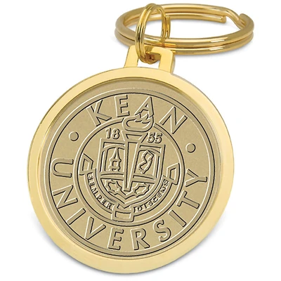 Gold Kean University Cougars Split-Wire Key Ring