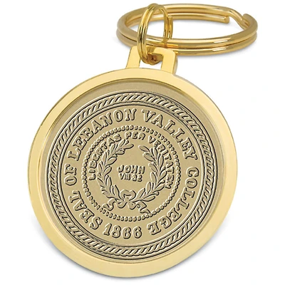 Gold Lebanon Valley College Team Logo Split-Wire Key Ring