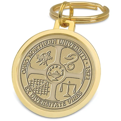 Gold Ohio Northern Polar Bears Split-Wire Key Ring