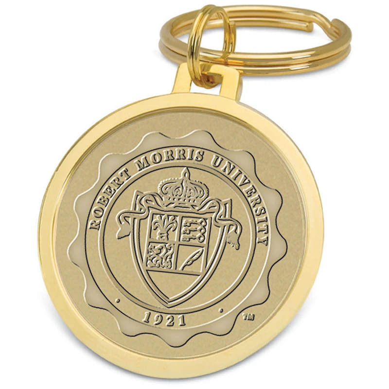 Gold Robert Morris Colonials Split-Wire Key Ring