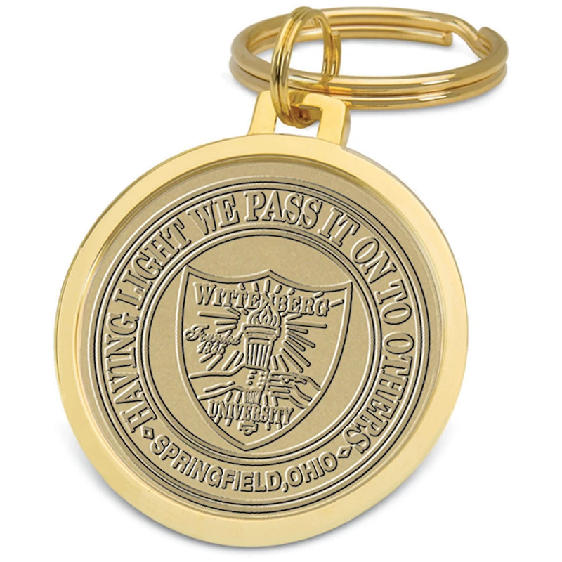 Gold Wittenberg University Tigers Split-Wire Key Ring